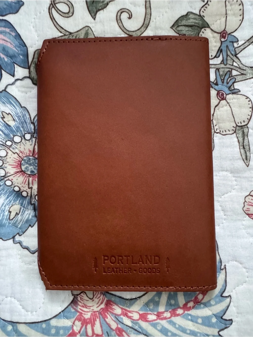 Medium Sized Portland Leather Goods Honey Leather Snap Journal with Paper